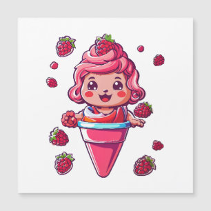 Sorbet de framboise Kawaii