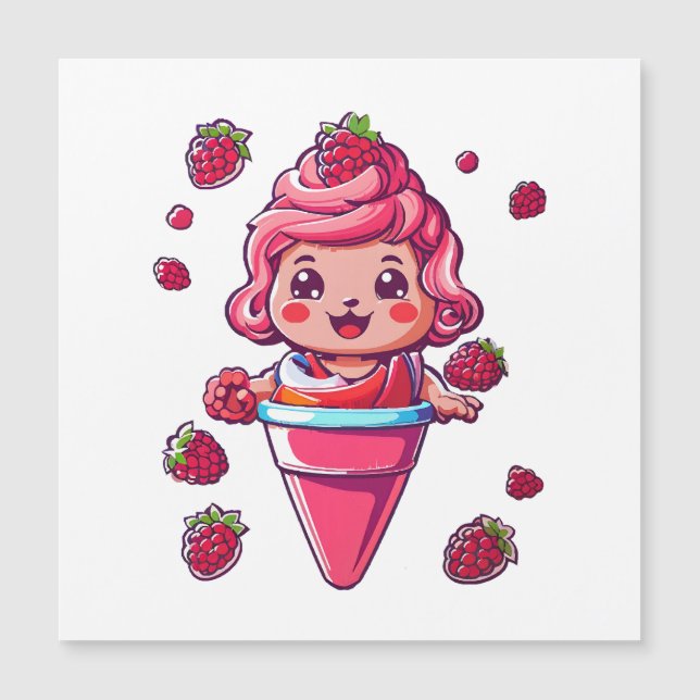 Sorbet de framboise Kawaii (Devant)