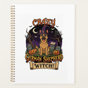 Sorcière allemande folle de la chienne de Hallowee