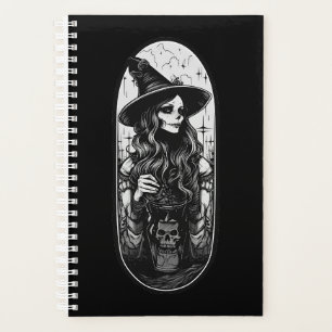 Sorcière avec lanterne Halloween