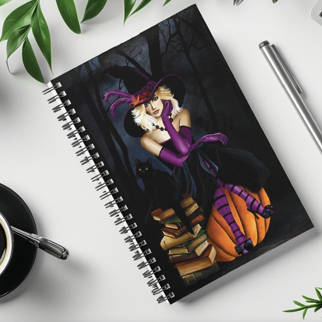 Sorcière Blonde Enjouée Citrouille Fantaisie Viole (Créateur téléchargé)