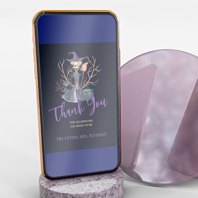 Sorcière carte de remerciements de douche nuptiale (Créateur téléchargé)