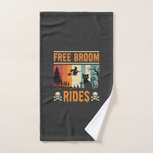 Sorcière Chat de Rides de Balai Gratuits Halloween