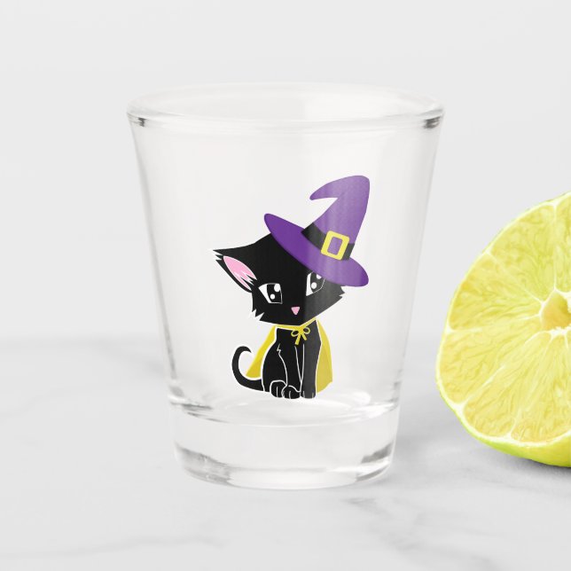 Sorcière Chat en verre de tir (Devant)