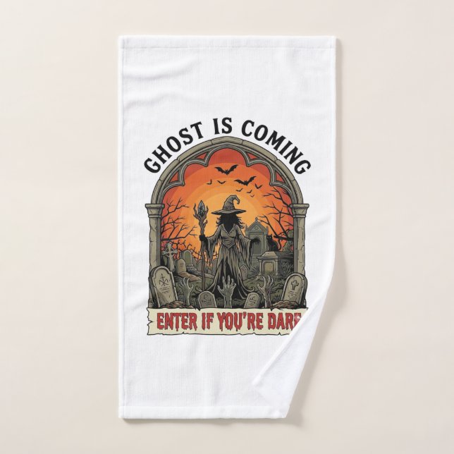 Sorcière Cimetière Mains De Zombie Halloween La Ve (Serviette à main)
