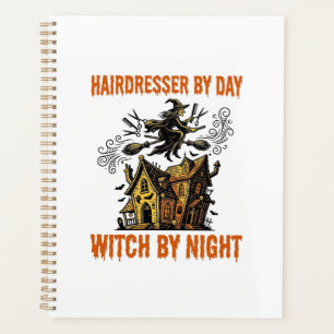 Sorcière Coiffeuse Halloween Vintage Salon T-Shirt
