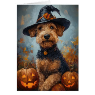 Sorcière d'Airedale Halloween