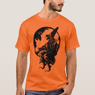 sorcière d'art déco des années 1930 et T-shirt de