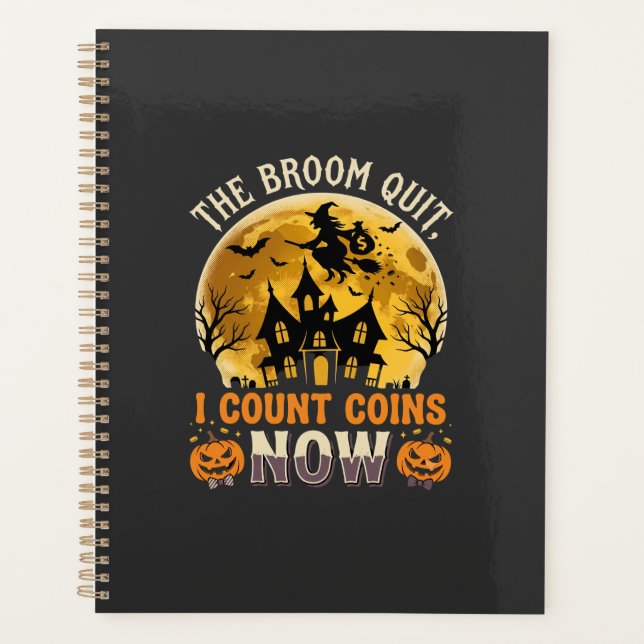 Sorcière de banquier hantée d'Halloween (Devant)