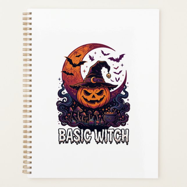 Sorcière de base Halloween Citrouille Croissant de (Devant)