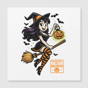 Sorcière de dessin animé – Approuvée par Halloween