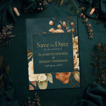 Sorcière de la Forêt d'Été Turquoise Save the Date