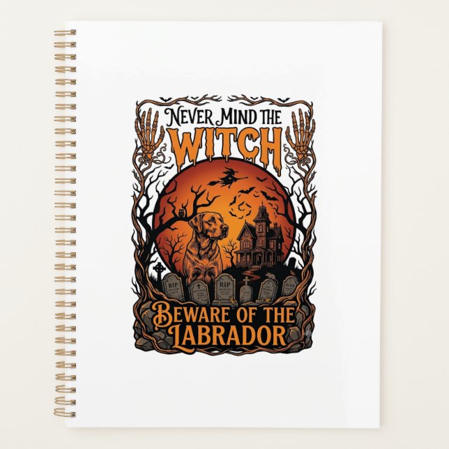 Sorcière de l'esprit de Noël Labrador Halloween Ma (Devant)
