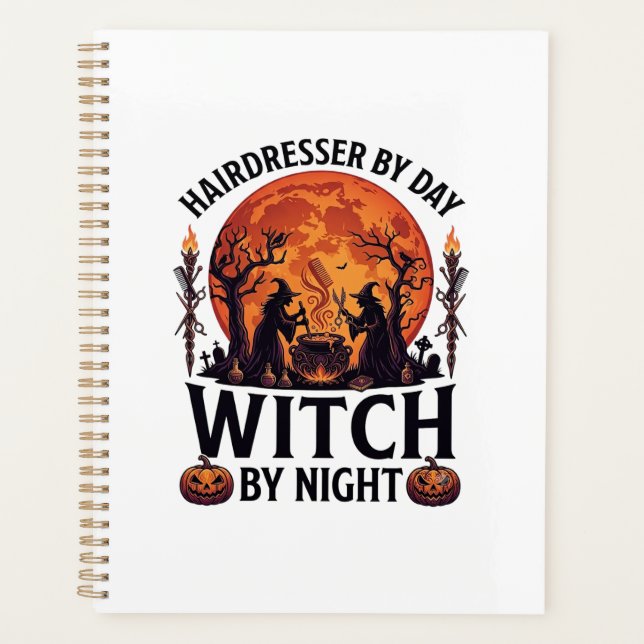 Sorcière de nuit de coiffeur Halloween Peigne Cise (Devant)