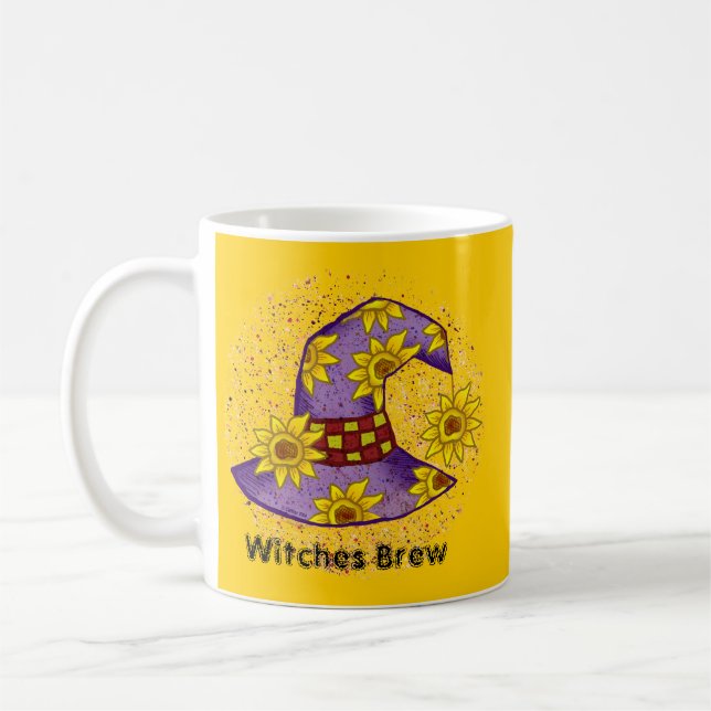 Sorcière de tournesol Brew tasses personnalisées (Gauche)
