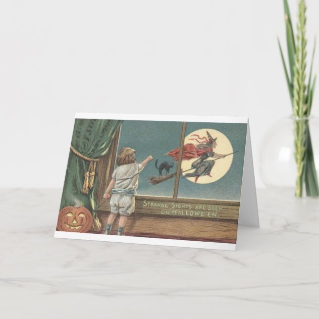 Sorcière de vol par la carte de fenêtre (Devant)