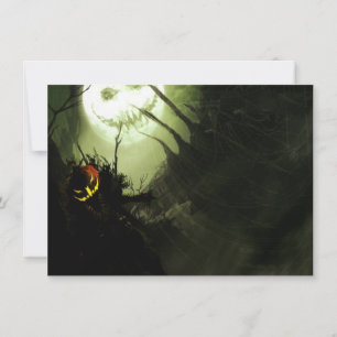 Sorcière des invitations de fête d'Halloween effra