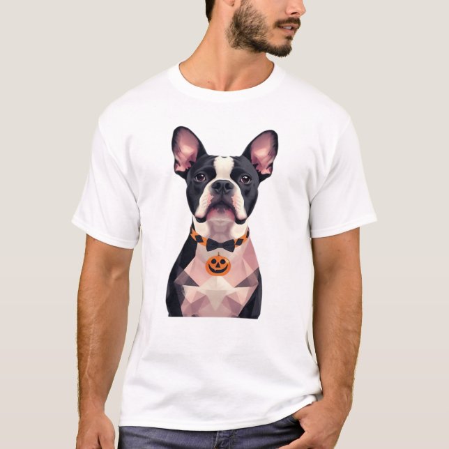 sorcière d'Halloween chien T-Shirt Classique (Devant)