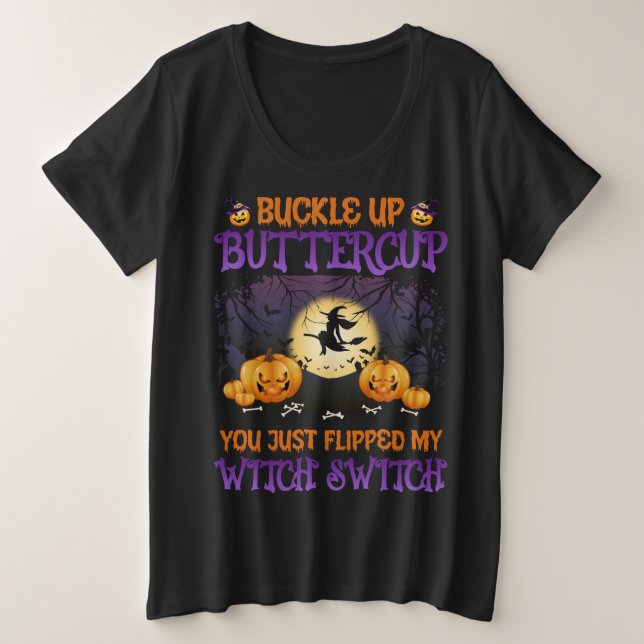 Sorcière d'Halloween Commutateur Attachez-vous But (Design devant)