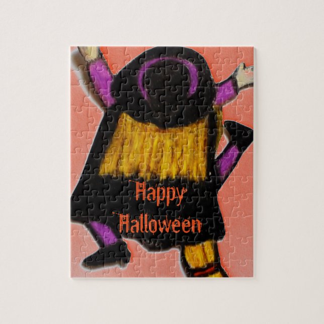 SORCIÈRE D'HALLOWEEN ÉCRASÉE puzzle (Vertical)