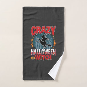 Sorcière d'Halloween folle balai volant design d'h