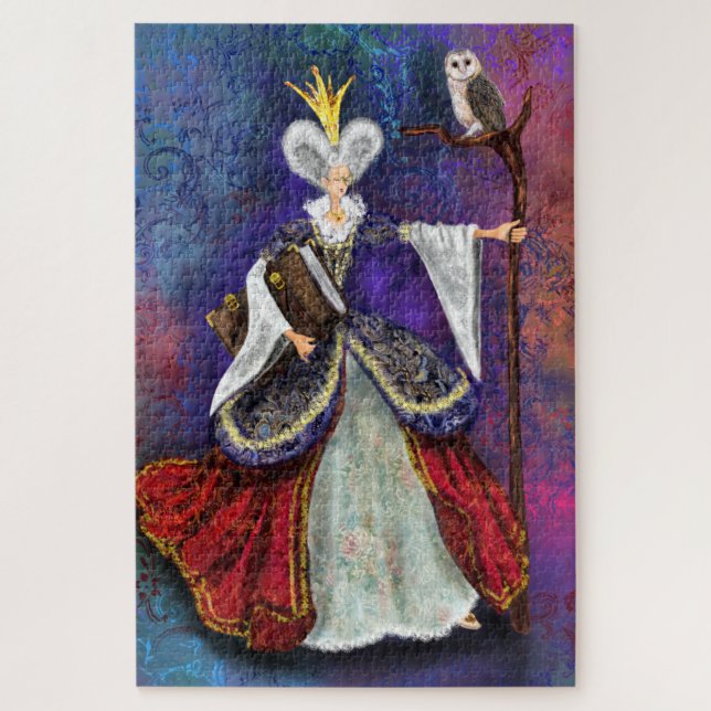 Sorcière Fée avec dessin Puzzle Imaginaire de Chou (Vertical)