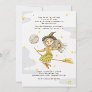 Sorcière Halloween Fête Invitation