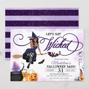 Sorcière Halloween Fête Invitation