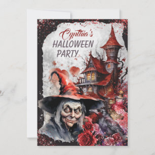 Sorcière Halloween Fête Invitation