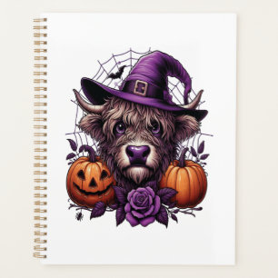 Sorcière Highland Halloween Vache