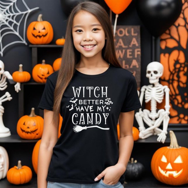 Sorcière Il Vaut Mieux Avoir Mon T-Shirt Candy (Witch better have my candy - Halloween t-shirt design)
