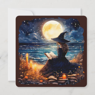 Sorcière lire un livre - Wicca Halloween 1