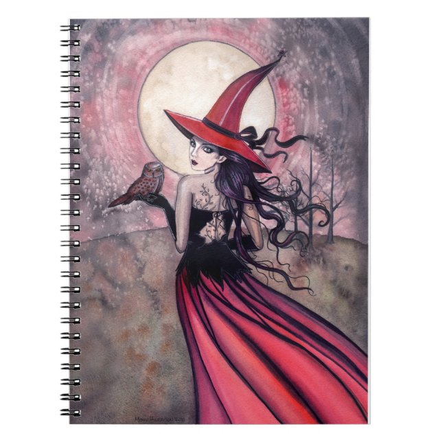 Sorcière rouge et cahier du hibou (Devant)