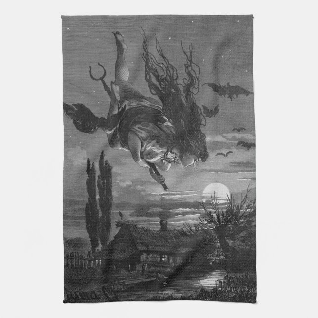 Sorcière russe : serviette de cuisine russe pittor (Vertical)
