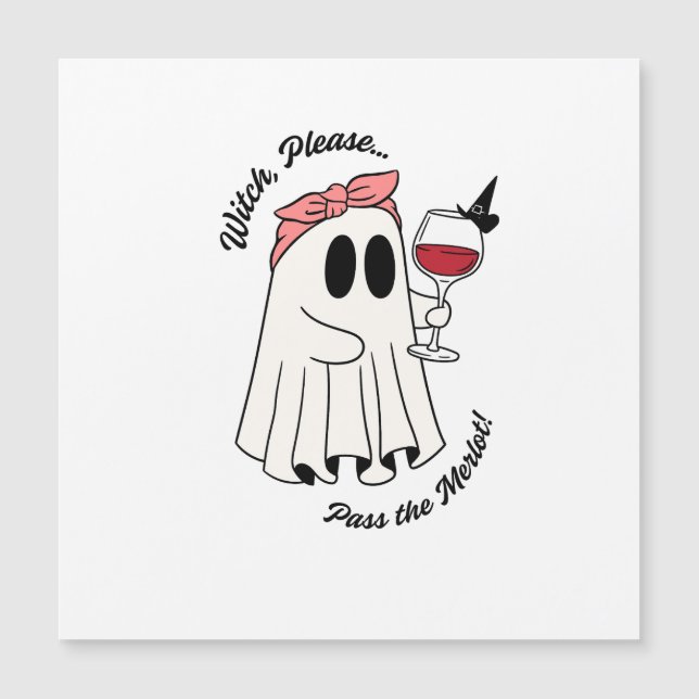 Sorcière, s'il vous plaît, passez le Merlot Funny  (Devant)