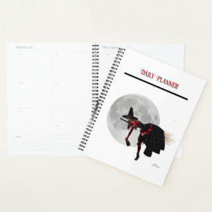 Sorcière Tipsy Sur Volant Broom Daily Planner