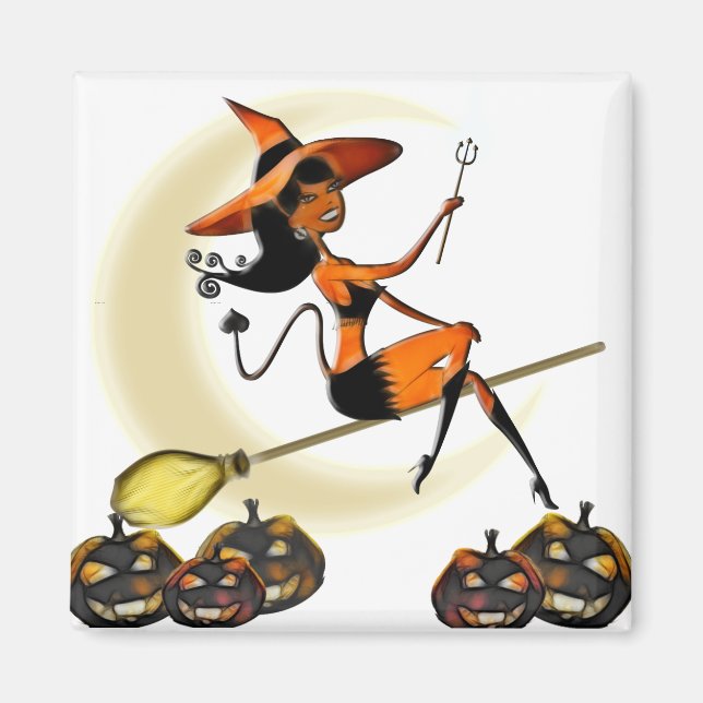 Sorcière toujours en chemin ! Magnet (Devant)