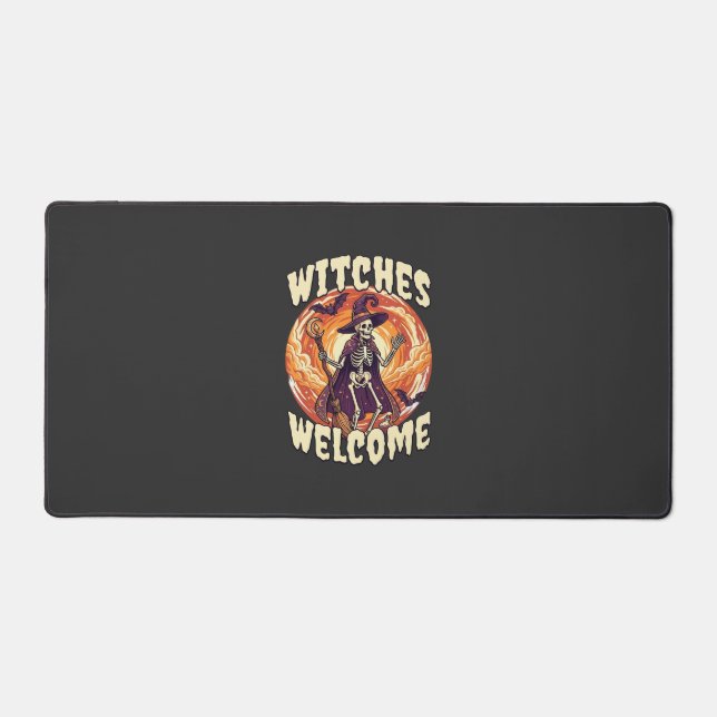 Sorcières Bienvenue Halloween Squelette Sorcière B (Recto)