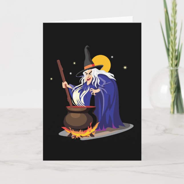 Sorcières brasser les cartes d'Halloween (Devant)