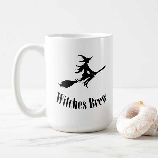Sorcières Brûler tasse de café 15oz (Avec donut)