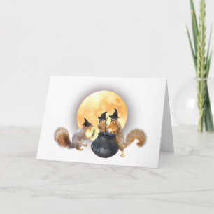 Sorcières d'écureuil avec carte Cauldron