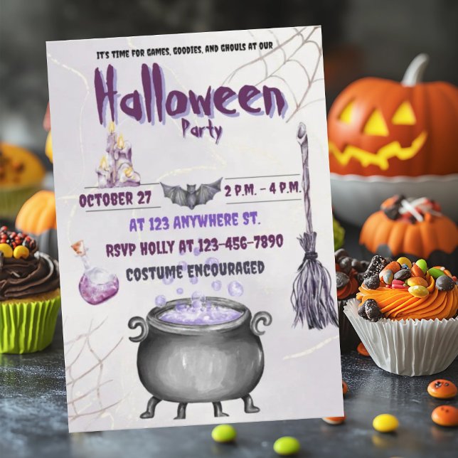 Sorcières et démonistes Invitation Carte plate (Créateur téléchargé)