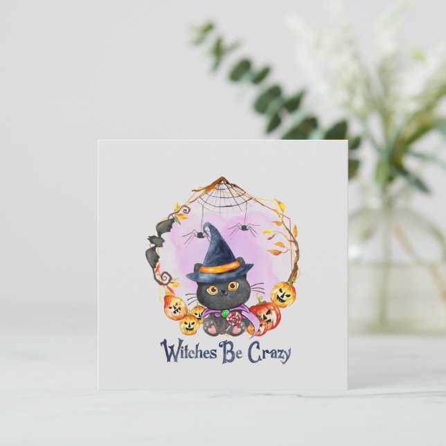 Sorcières être fou - sorcière chat noir (Debout devant)