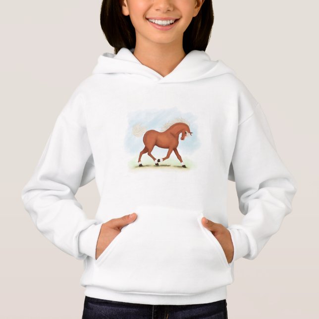 Sorrel Horse Avec Blaze & Chaussettes Equestrio (Devant)