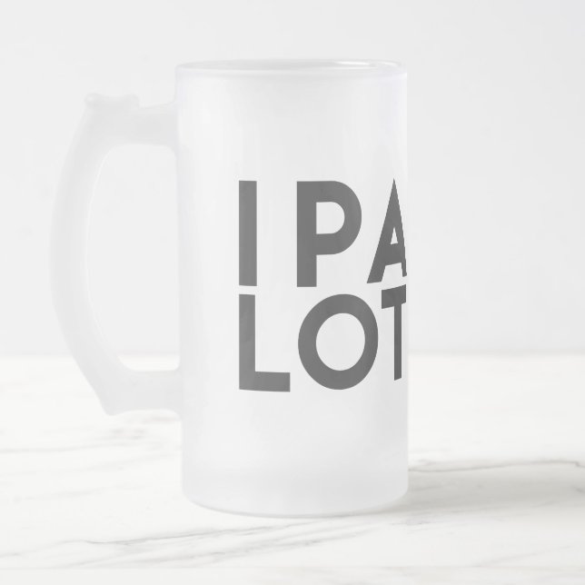 SORT D'IPA. JE FAIS PIPI BEAUCOUP, TASSE GIVRÉE (Gauche)