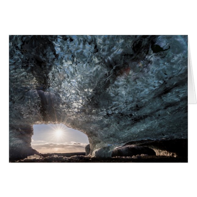 Sortant d'une grotte de glace, Islande (Devant horizontal)