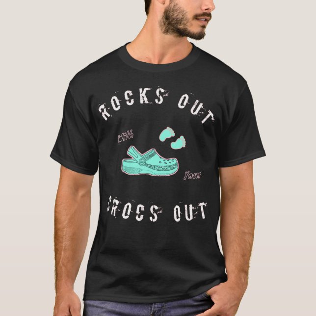 sortez avec vos crocs en t-shirt Funny Croc Lo (Devant)