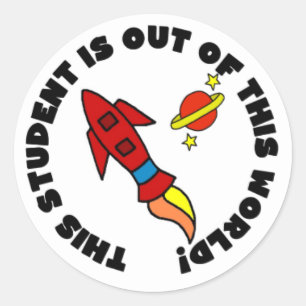 Sortez de ce monde Stickers étudiants