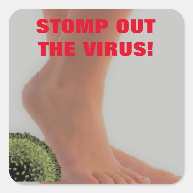 SORTEZ LE CARRÉ VIRUS STICKER (Devant)