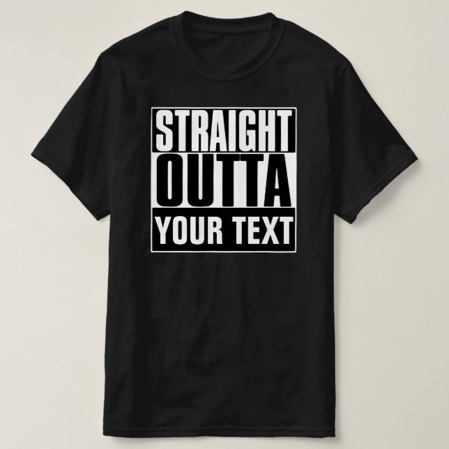 SORTEZ VOTRE T-SHIRT TEXTE (Design devant)